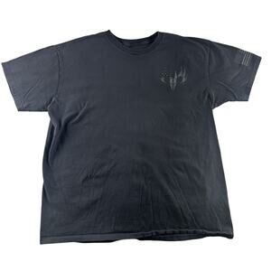 Buck Wear T Shirt Mens XL‎ Gray Don't Mess Freedom Short Sleeve Cotton Crew Neck